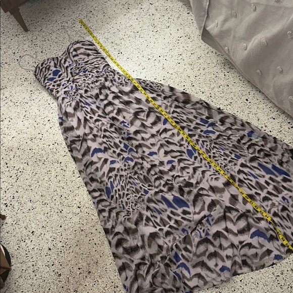 Erin Fetherston pink lavender print gown maxi dress 2 - Picture 6 of 8